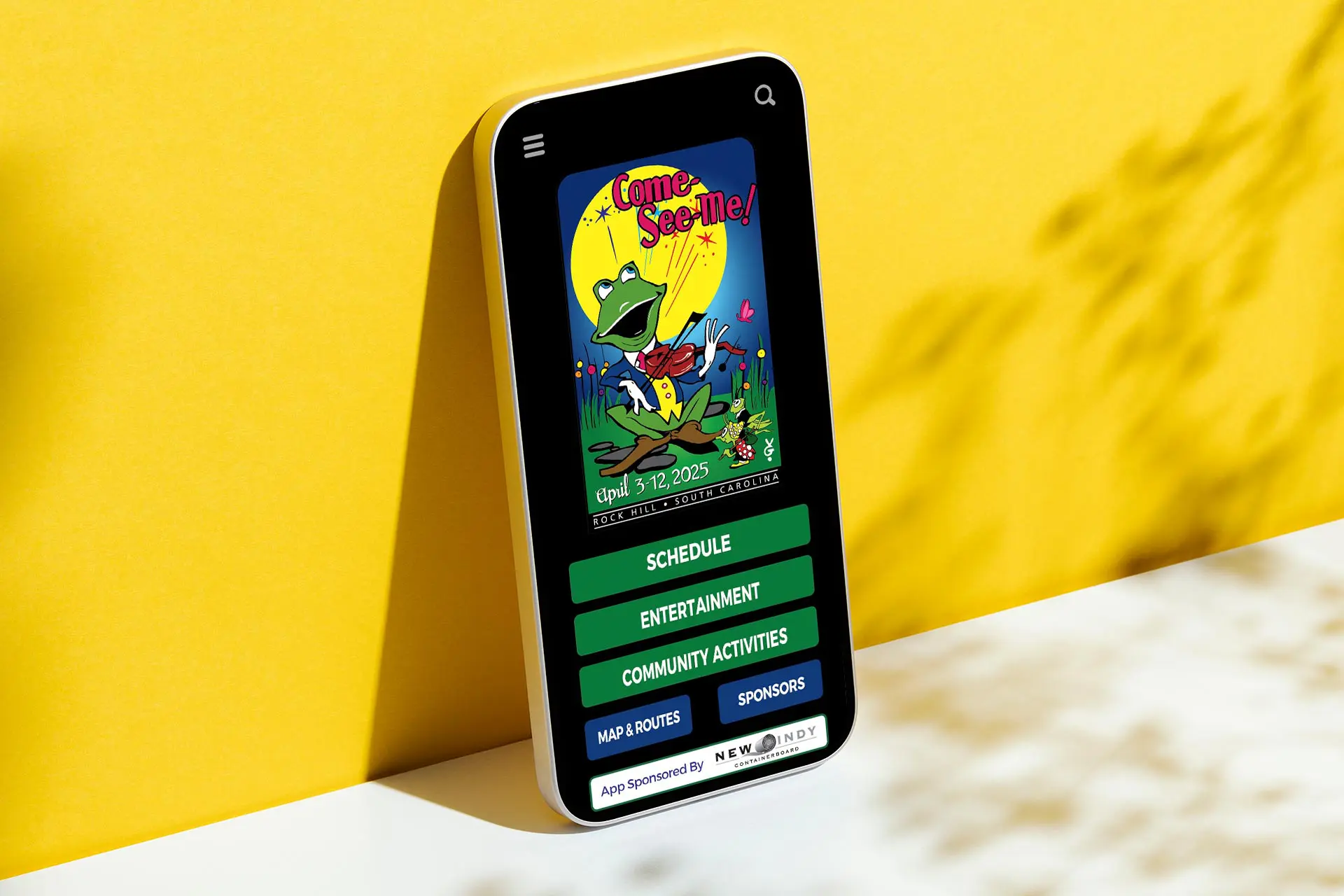 Blank screen smart phone mockup, template
